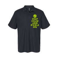 Keep Calm And Pickle On Pickleball Softstyle Adult Sport Polo