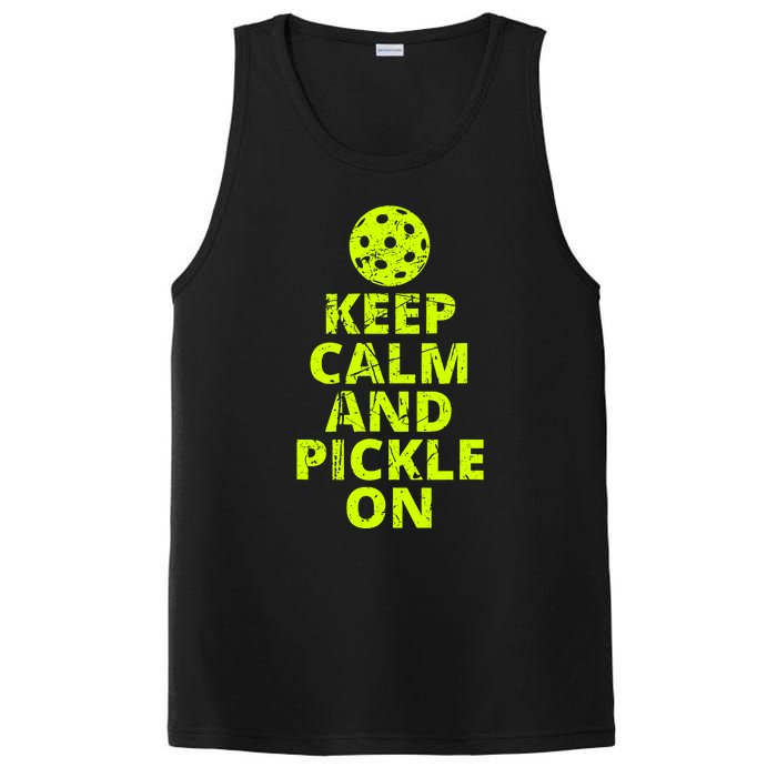 Keep Calm And Pickle On Pickleball PosiCharge Competitor Tank