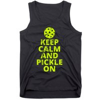 Keep Calm And Pickle On Pickleball Tank Top