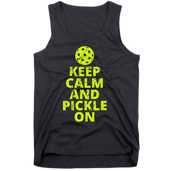 Keep Calm And Pickle On Pickleball Tank Top