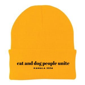 Kamala Cat And Dog People Unite Knit Cap Winter Beanie