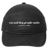 Kamala Cat And Dog People Unite 7-Panel Snapback Hat