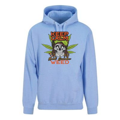 Keep Calm And Smoke Weed Unisex Surf Hoodie