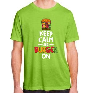 Keep Calm And Burger On Adult ChromaSoft Performance T-Shirt