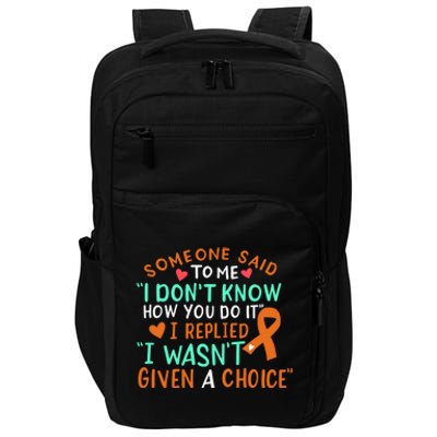 Kidney Cancer Awareness Ribbon Orange Fighter Chemo Cute Gift Impact Tech Backpack