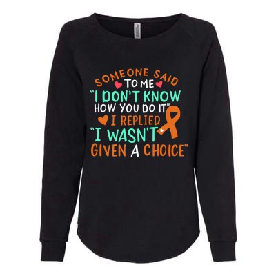 Kidney Cancer Awareness Ribbon Orange Fighter Chemo Cute Gift Womens California Wash Sweatshirt