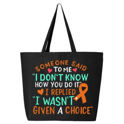 Kidney Cancer Awareness Ribbon Orange Fighter Chemo Cute Gift 25L Jumbo Tote