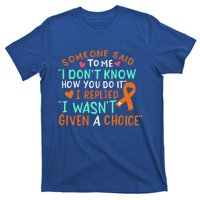 Kidney Cancer Awareness Ribbon Orange Fighter Chemo Cute Gift T-Shirt