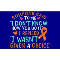 Kidney Cancer Awareness Ribbon Orange Fighter Chemo Cute Gift Bumper Sticker