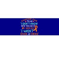 Kidney Cancer Awareness Ribbon Orange Fighter Chemo Cute Gift Bumper Sticker