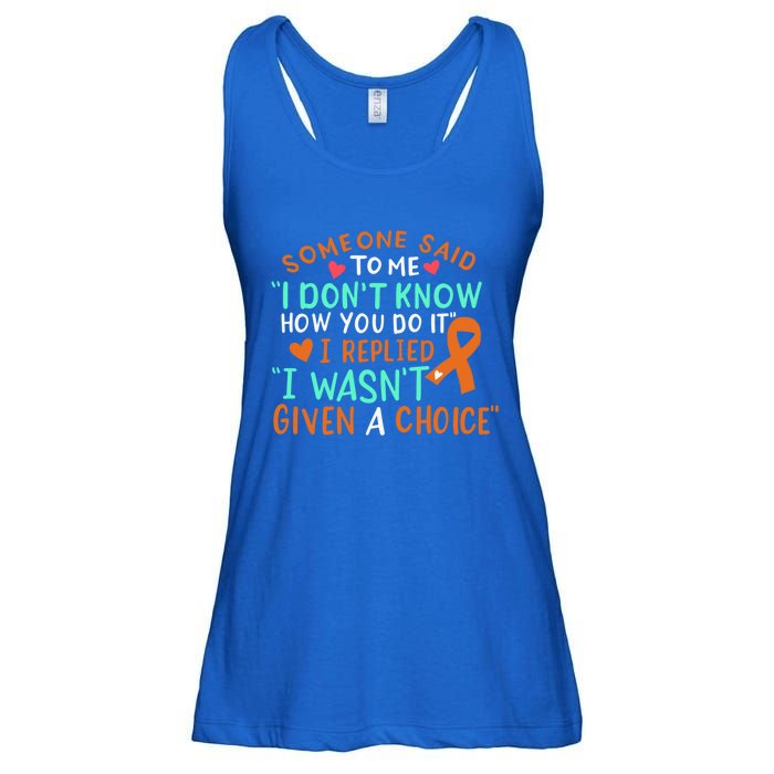 Kidney Cancer Awareness Ribbon Orange Fighter Chemo Cute Gift Ladies Essential Flowy Tank