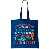 Kidney Cancer Awareness Ribbon Orange Fighter Chemo Cute Gift Tote Bag