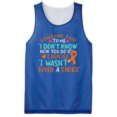 Kidney Cancer Awareness Ribbon Orange Fighter Chemo Cute Gift Mesh Reversible Basketball Jersey Tank