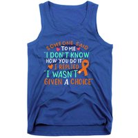 Kidney Cancer Awareness Ribbon Orange Fighter Chemo Cute Gift Tank Top