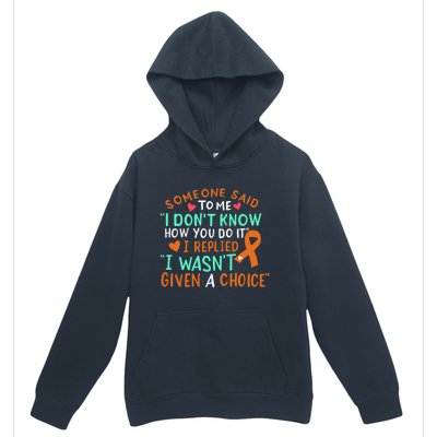 Kidney Cancer Awareness Ribbon Orange Fighter Chemo Cute Gift Urban Pullover Hoodie