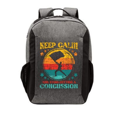 Keep Calm And Avoid Getting A Concussion Retro Colorguard Vector Backpack