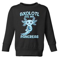 Kawaii Cute Axolotl Type Onederful T1d Diabetes Awareness Toddler Sweatshirt