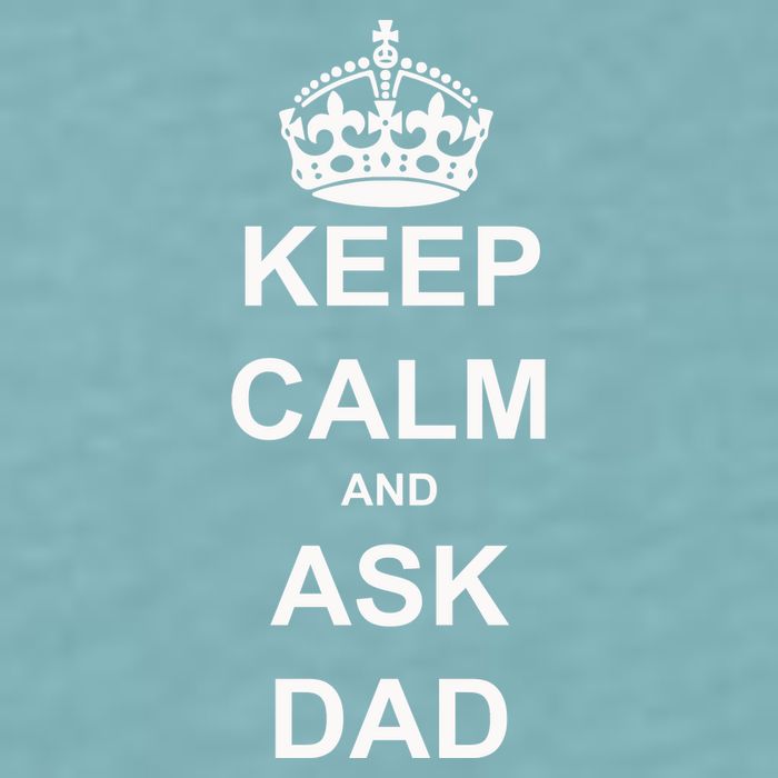 Keep Calm And Ask Dad Sueded Cloud Jersey T-Shirt