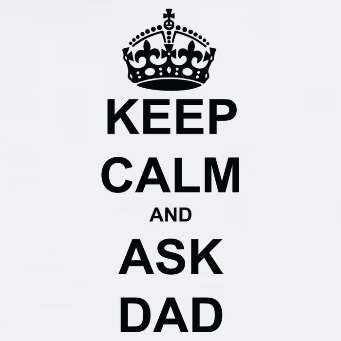 Keep Calm And Ask Dad Garment-Dyed Sweatshirt