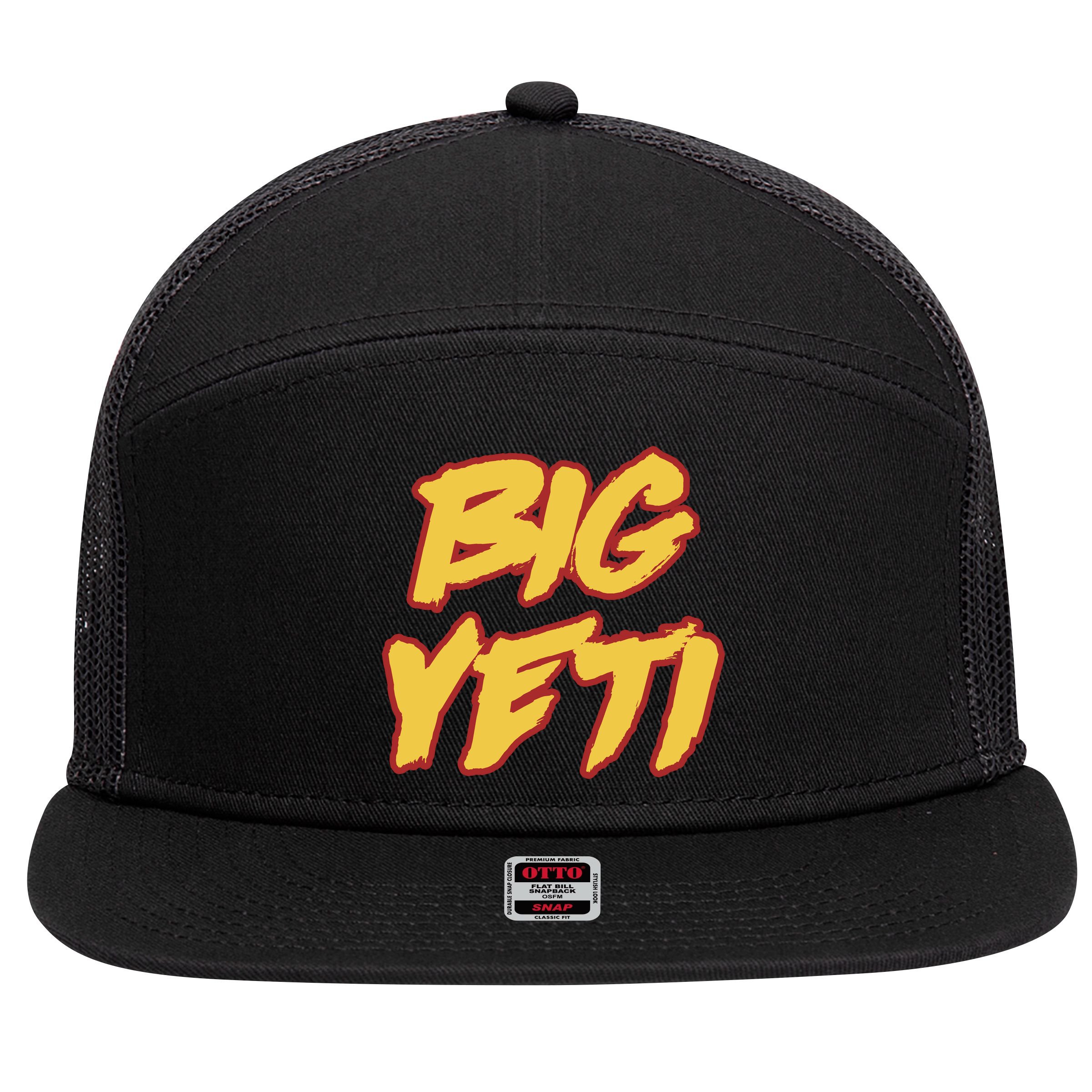 Kansas City Big Yeti 7 Panel Mesh Trucker Snapback Hat