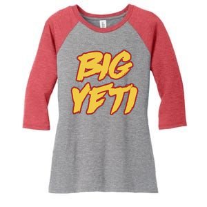 Kansas City Big Yeti Women's Tri-Blend 3/4-Sleeve Raglan Shirt