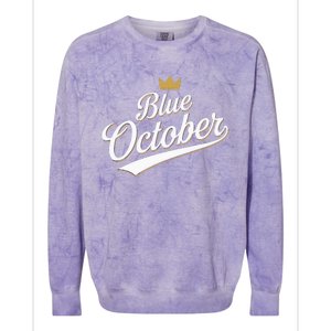 Kansas City Blue October 2024 Colorblast Crewneck Sweatshirt