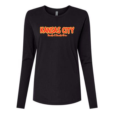 Kansas City Back 2 Back Era Womens Cotton Relaxed Long Sleeve T-Shirt