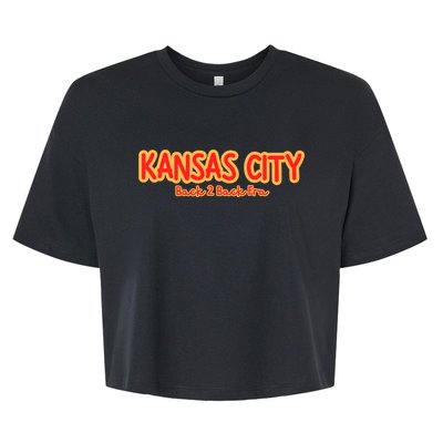 Kansas City Back 2 Back Era Bella+Canvas Jersey Crop Tee