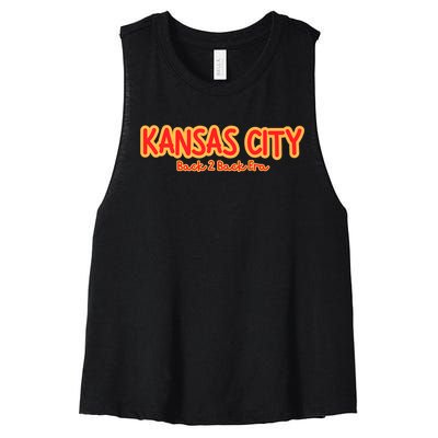 Kansas City Back 2 Back Era Women's Racerback Cropped Tank