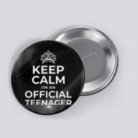 Keep Calm Birthday Nager 13th Funny Girl Button