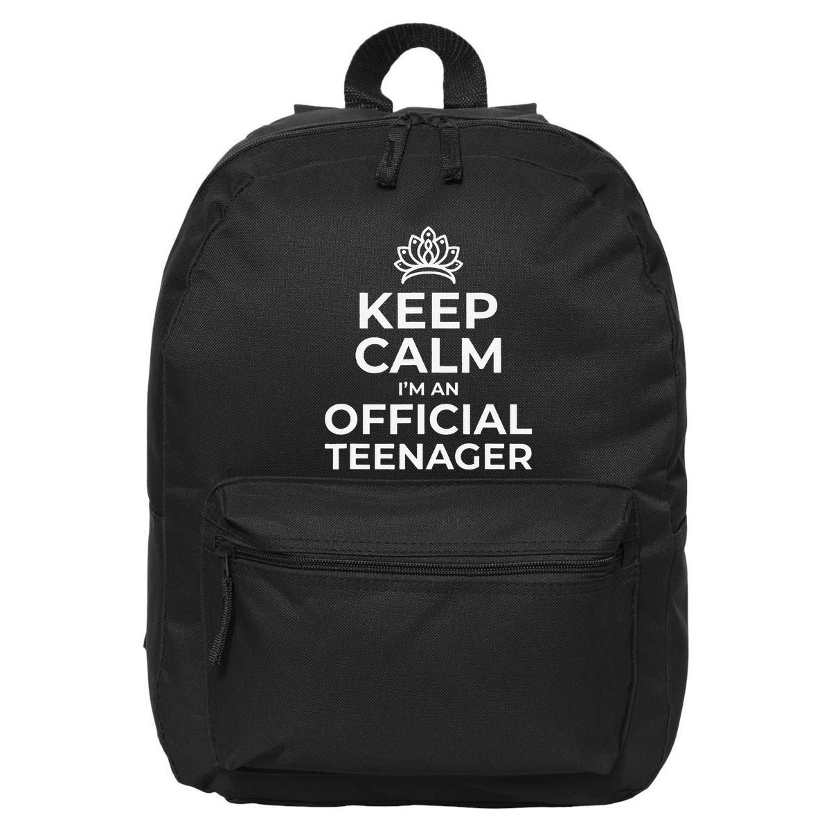 Keep Calm Birthday Nager 13th Funny Girl 16 in Basic Backpack