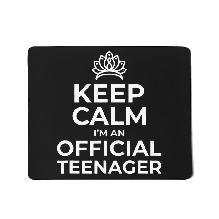 Keep Calm Birthday Nager 13th Funny Girl Mousepad