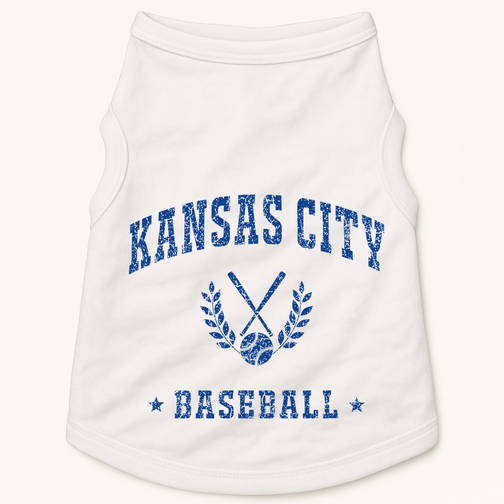 Kansas City Baseball Vintage G.A.M.E.D.A.Y Retro Baseball Lover Doggie Tank