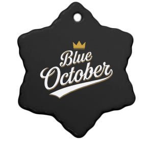 Kansas City Blue October 2024 Ceramic Star Ornament