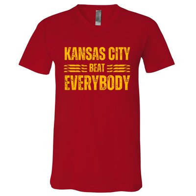 Kansas City Beat Everybody V-Neck T-Shirt