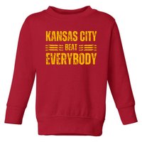 Kansas City Beat Everybody Toddler Sweatshirt