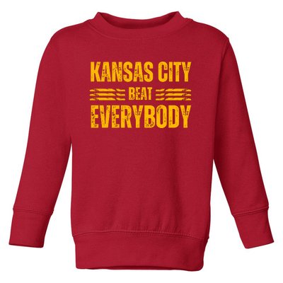 Kansas City Beat Everybody Toddler Sweatshirt