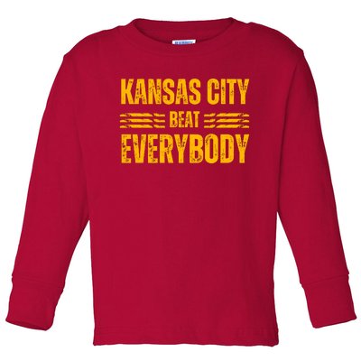 Kansas City Beat Everybody Toddler Long Sleeve Shirt