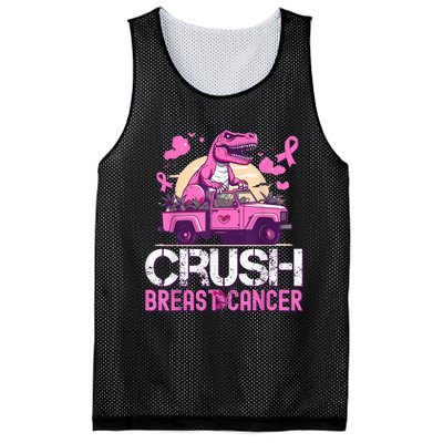 Kid Crush Breast Cancer Awareness Monster Truck Toddler Boy Mesh Reversible Basketball Jersey Tank