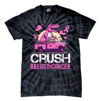 Kid Crush Breast Cancer Awareness Monster Truck Toddler Boy Tie-Dye T-Shirt