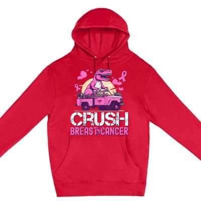 Kid Crush Breast Cancer Awareness Monster Truck Toddler Boy Premium Pullover Hoodie