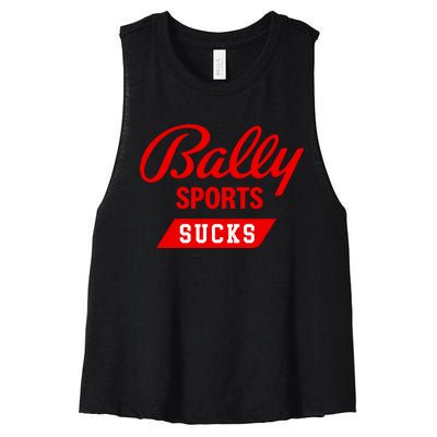 Kevin Cash Bally Sports Sucks Women's Racerback Cropped Tank