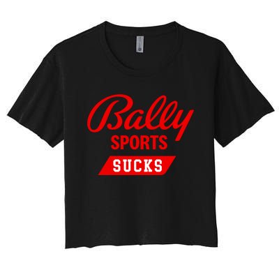 Kevin Cash Bally Sports Sucks Women's Crop Top Tee