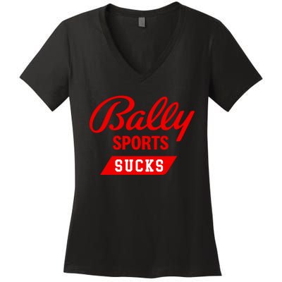 Kevin Cash Bally Sports Sucks Women's V-Neck T-Shirt