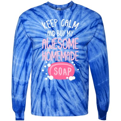 Keep Calm Buy Homemade Soap Maker Handmade Soap Making Gift Tie-Dye Long Sleeve Shirt