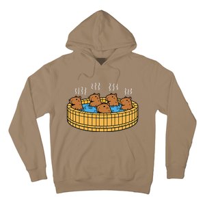 Kawaii Capybara Bath Onsen Hoodie