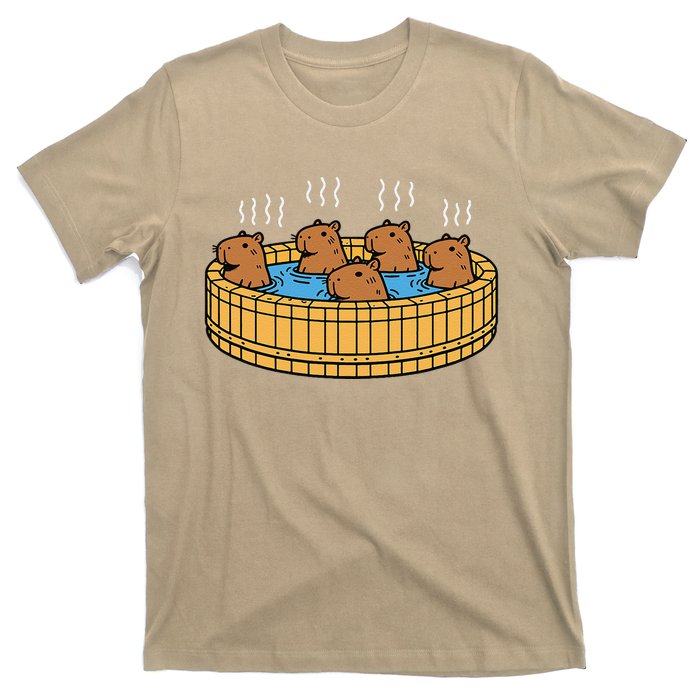 Kawaii Capybara Bath Onsen T-Shirt