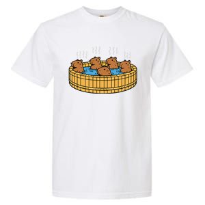 Kawaii Capybara Bath Onsen Garment-Dyed Heavyweight T-Shirt