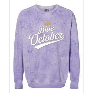 Kansas City Blue October 2024 Colorblast Crewneck Sweatshirt