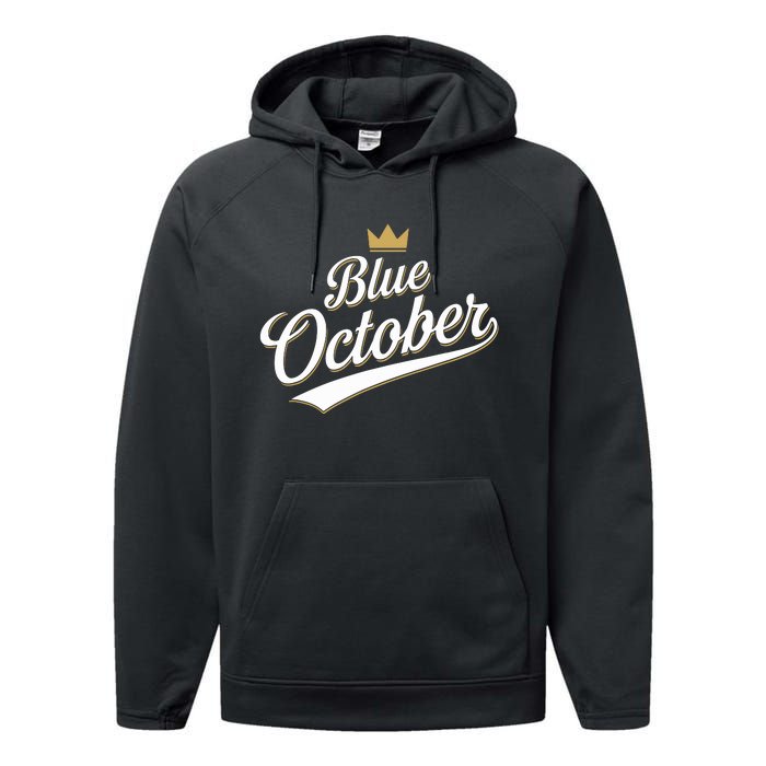 Kansas City Blue October 2024 Performance Fleece Hoodie